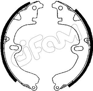 CIFAM 153-417 Brake shoe set