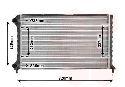 VAN WEZEL 17002261 Radiator, engine cooling