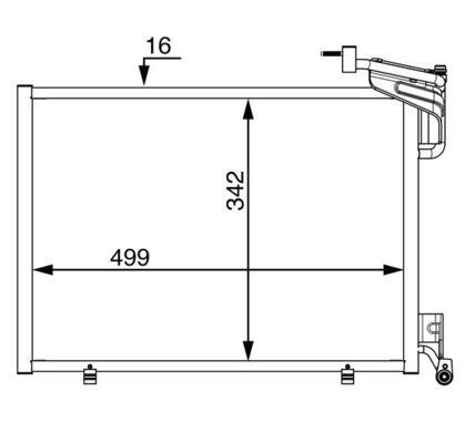 MAHLE AC 21 000S Condenser, air conditioning