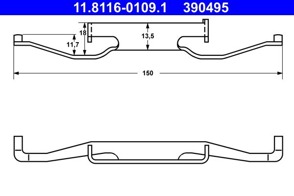 Spring, brake caliper