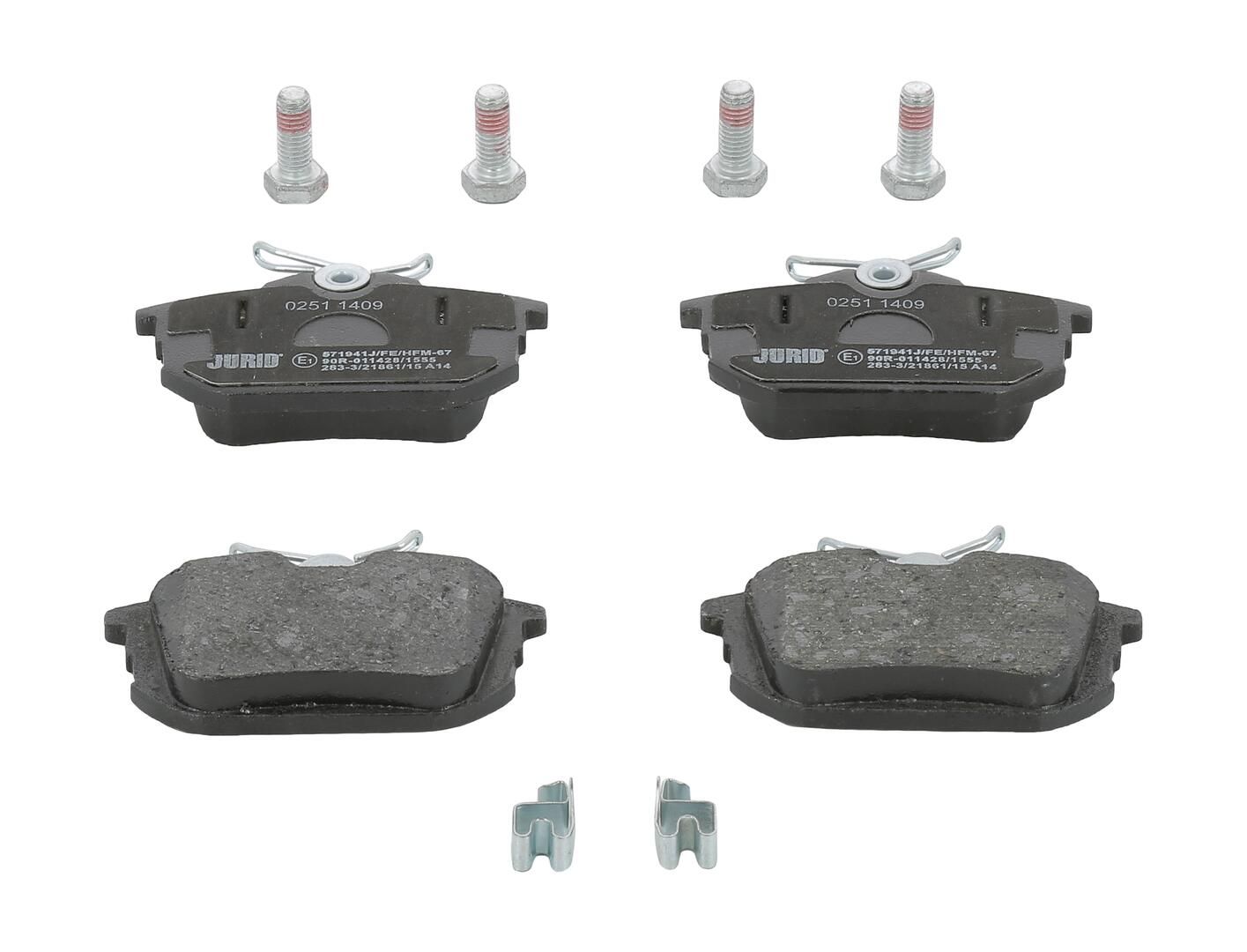 JURID 571941J Brake pad set, disc brake