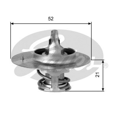 GATES TH03282G2 Thermostat, coolant