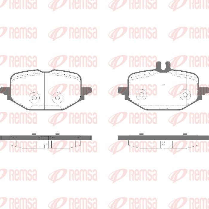 REMSA 1972.00 Brake pad set, disc brake