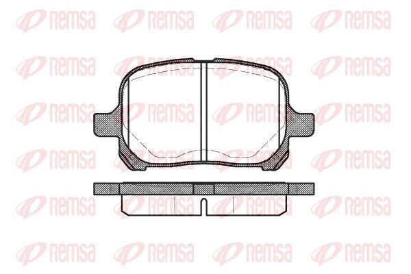 REMSA 0621.00 Brake pad set, disc brake
