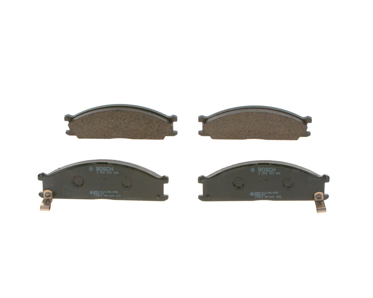 BOSCH 0 986 493 480 Brake pad set, disc brake