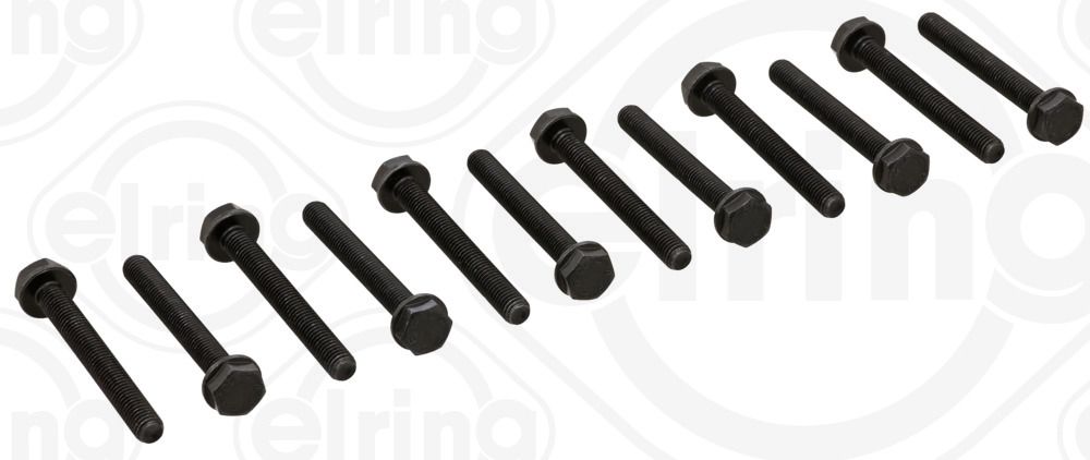 ELRING 897.450 Bolt set, bearing block (crankshaft)