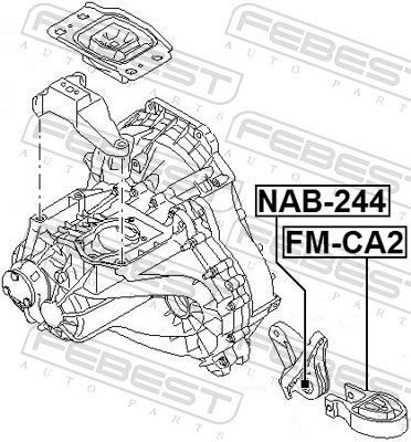 Mounting, manual transmission-1