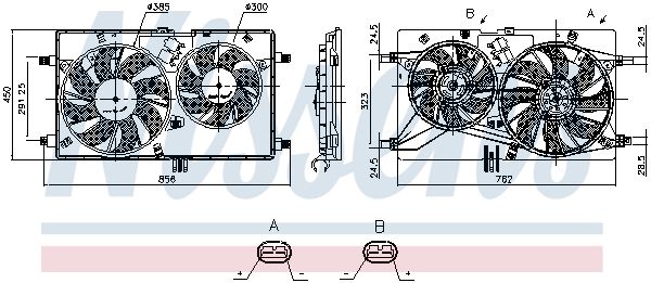 NISSENS 85888 Fan, engine cooling