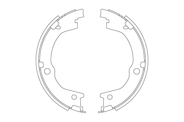 Brake Shoe Set, parking brake