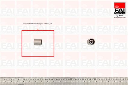 FAI AUTOPARTS T9344 Deflection pulley/guide pulley, timing belt