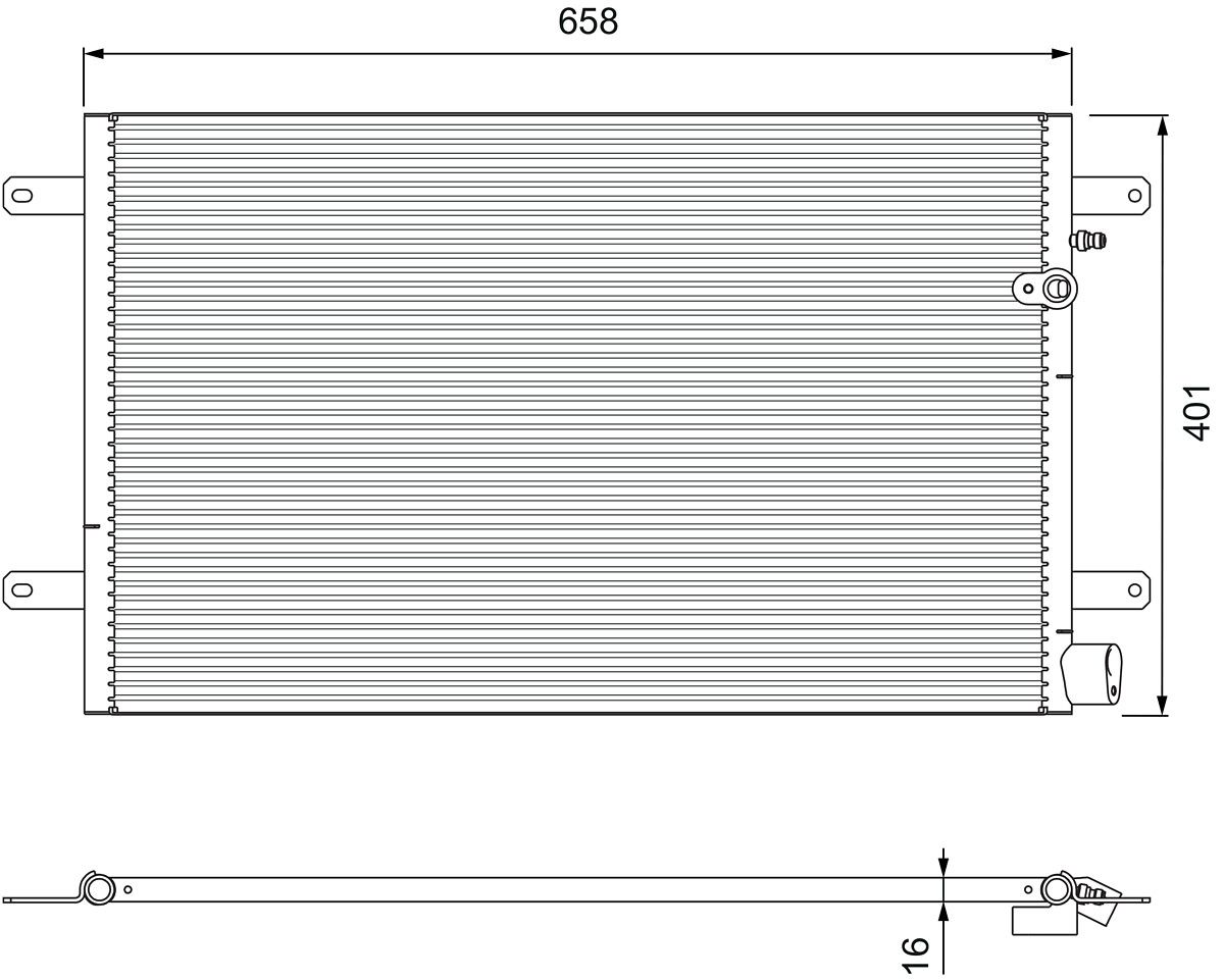 VALEO 814004 Condenser, air conditioning