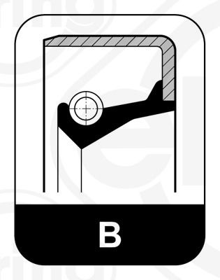 ELRING 255.637 Shaft seal, wheel hub
