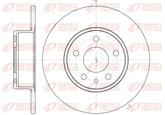 REMSA 6149.00 Brake disc