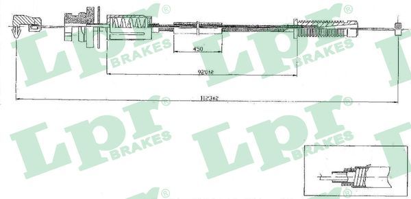LPR C0079A Accelerator cable