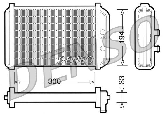 DENSO DRR09033 Heat exchanger, interior heating