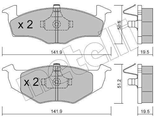 Brake Pad Set, disc brake-main