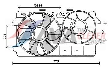 AVA CLEVER CHOICE FD7591 Fan, engine cooling