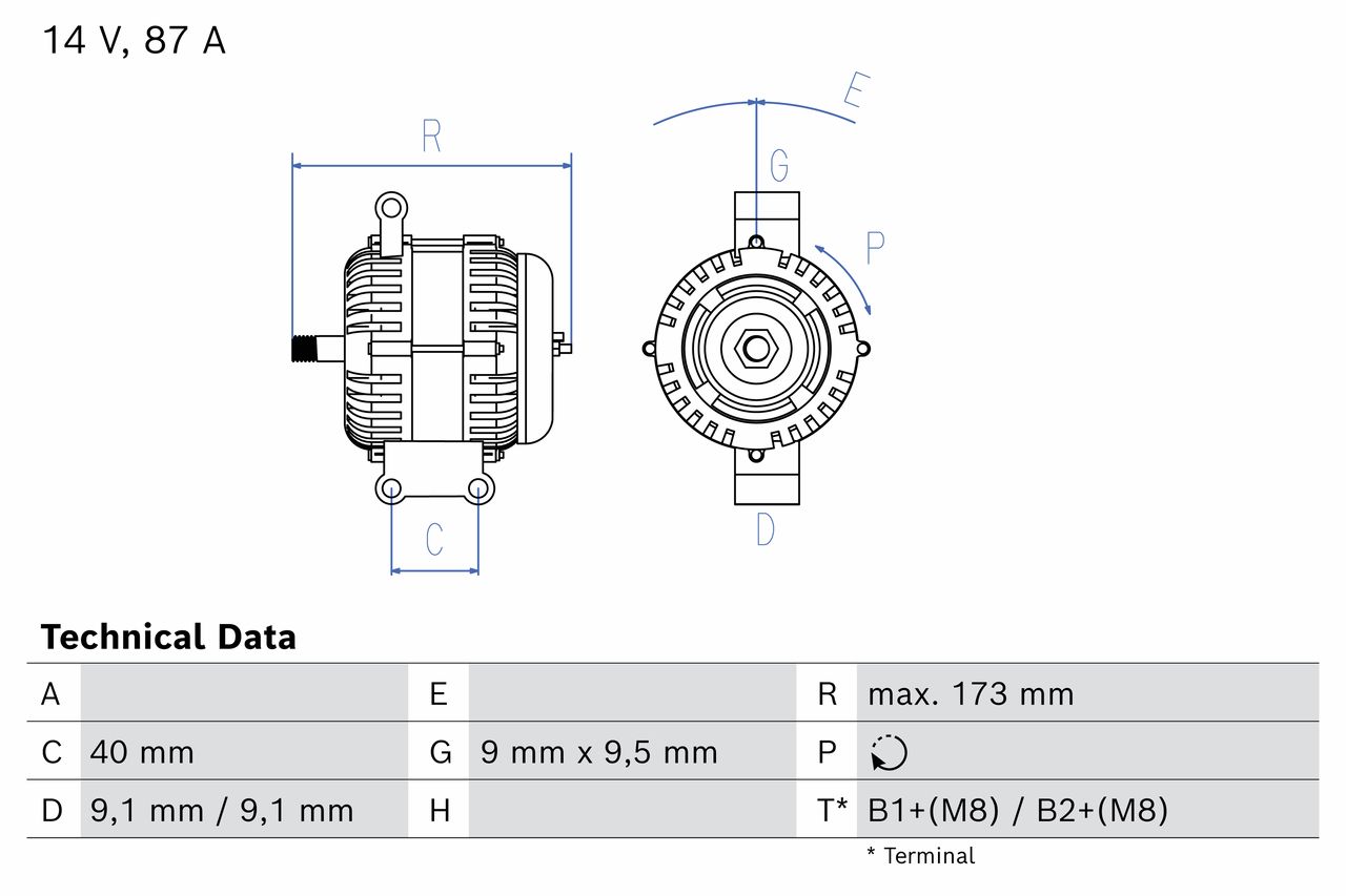 BOSCH 0 986 042 720 Alternator