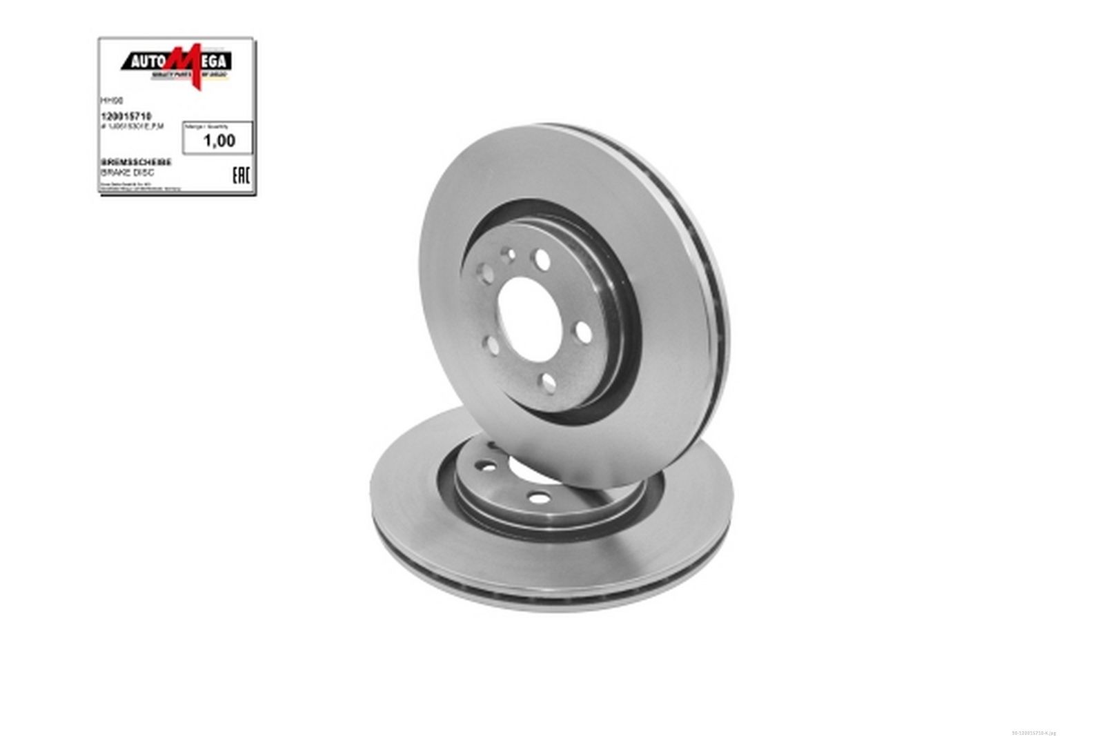 AUTOMEGA 120015710 Brake disc