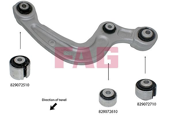 Mounting, control/trailing arm-main