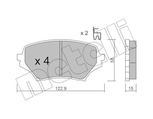 Brake Pad Set, disc brake-main