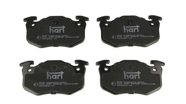 HART 215 895 Stabdžių trinkelių rinkinys, diskinis stabdys