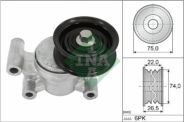 SCHAEFFLER INA 534 0293 10 Belt tensioner, v-ribbed belt
