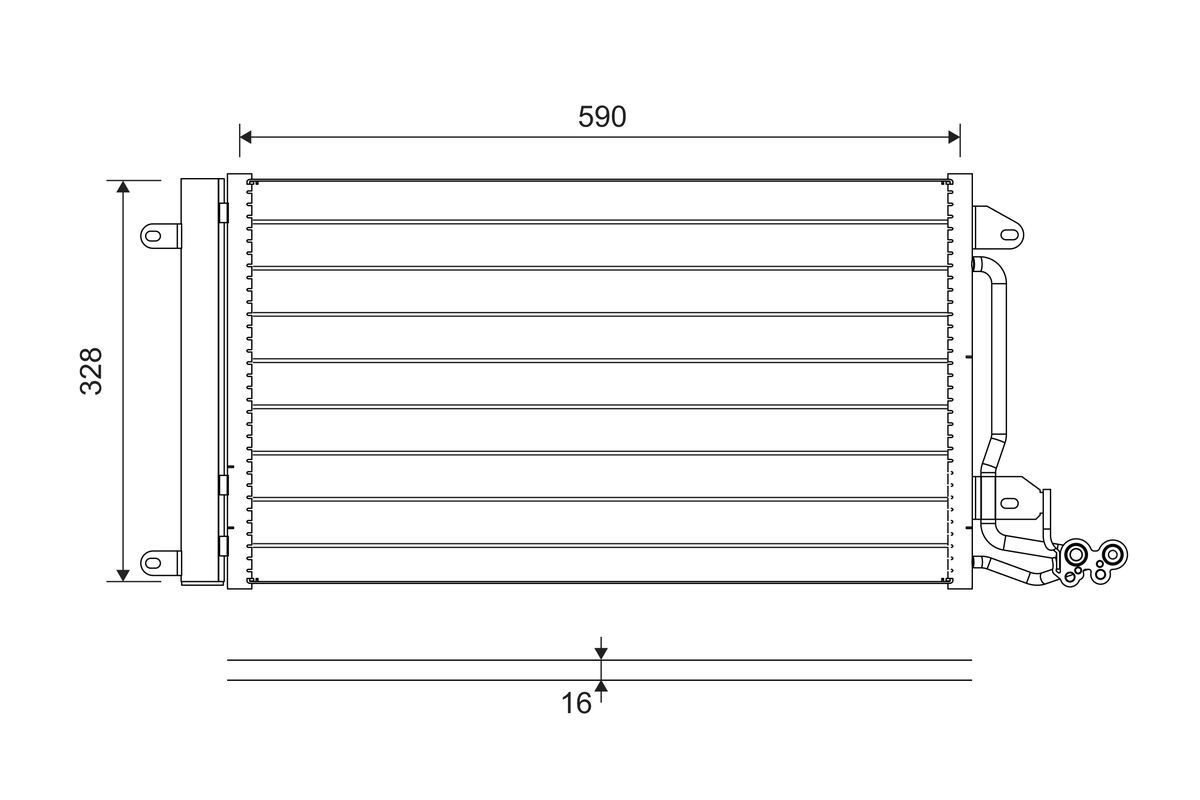 VALEO 814364 Condenser, air conditioning