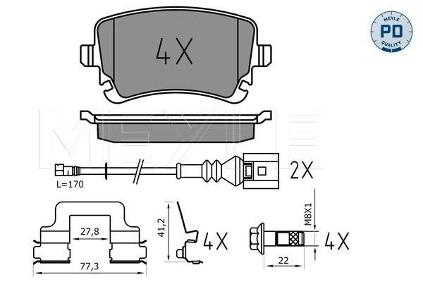 Brake Pad Set, disc brake-1