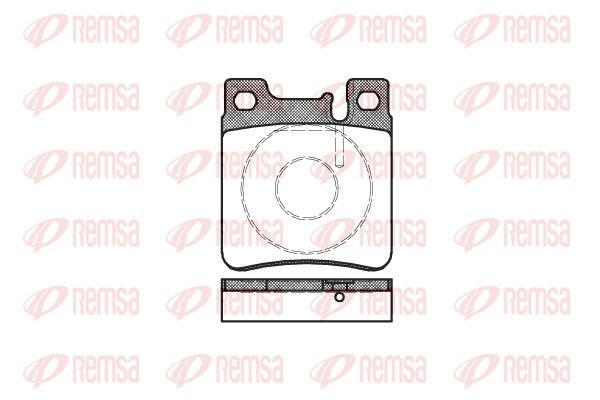 REMSA 0407.00 Brake pad set, disc brake