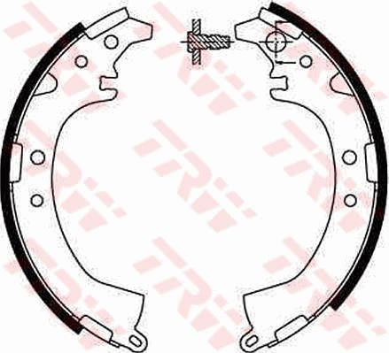 TRW GS8672 Brake shoe set