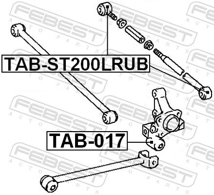 Mounting, control/trailing arm-1