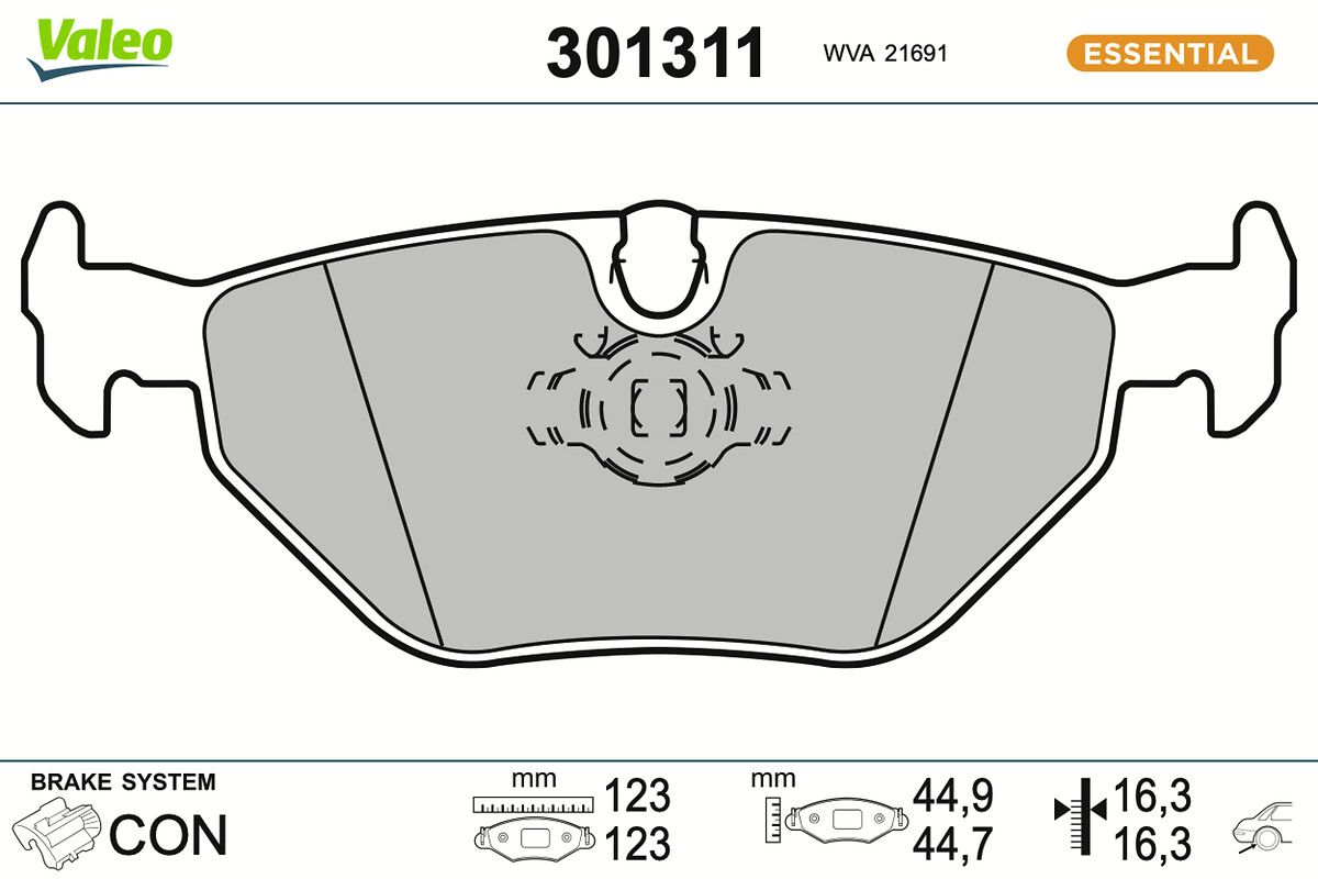 Brake Pad Set, disc brake-main