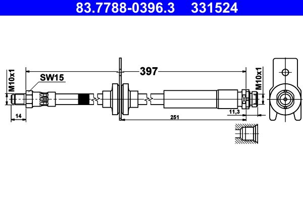 Brake Hose-main