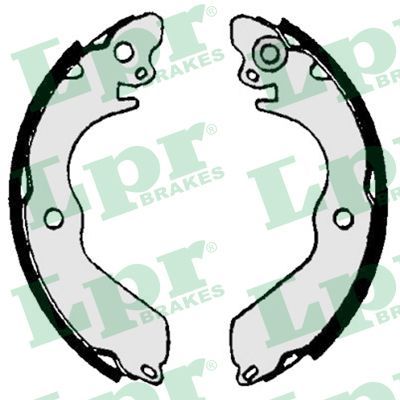 LPR 07020 Brake shoe set
