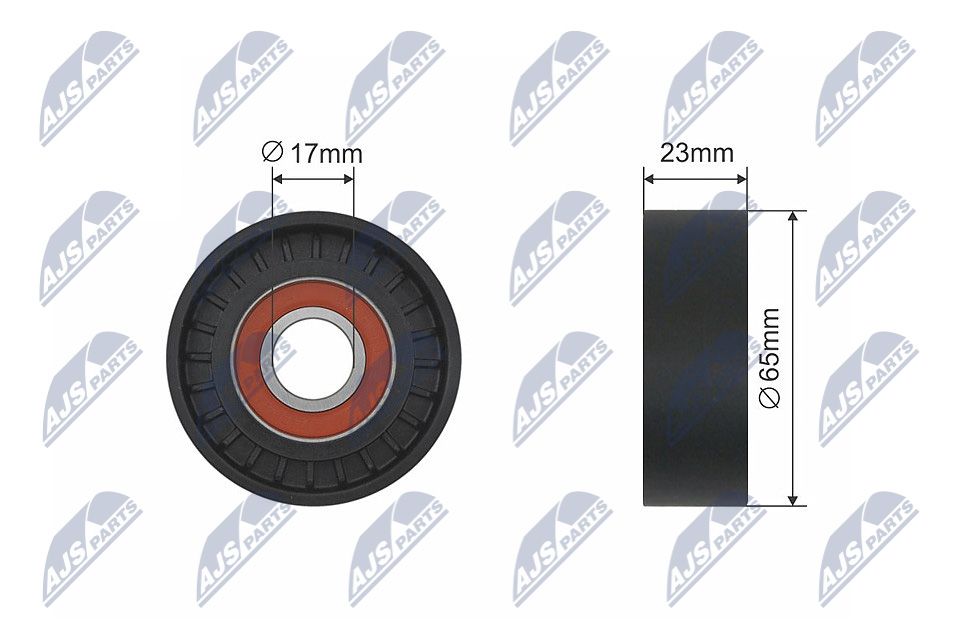 NTY RNK-VV-005 Tensioner pulley, v-ribbed belt