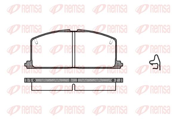 REMSA 0167.04 Brake pad set, disc brake