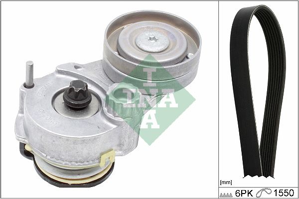 SCHAEFFLER INA 529 0328 10 V-ribbed belt set