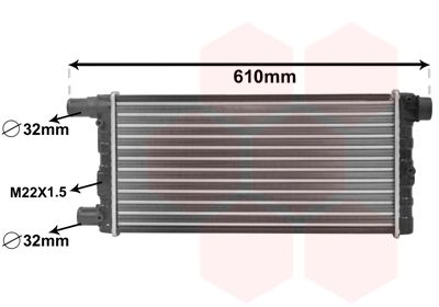 VAN WEZEL 17002115 Radiator, engine cooling