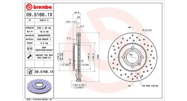MAGNETI MARELLI 360406048102 Brake disc