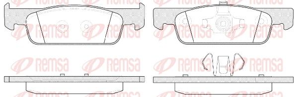 REMSA 1540.00 Brake pad set, disc brake