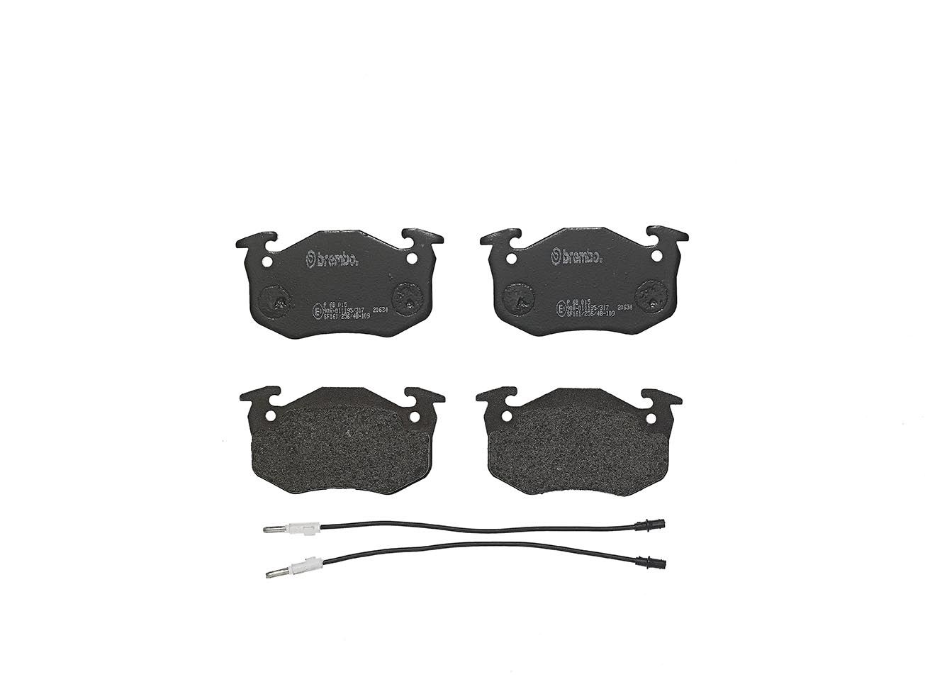 BREMBO P 68 015 Brake pad set, disc brake
