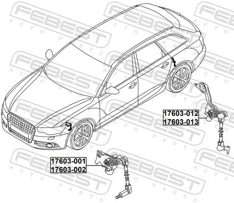 Sensor, headlight levelling-1