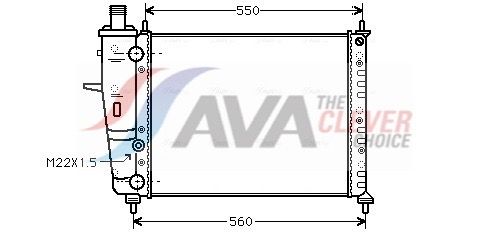 AVA CLEVER CHOICE FTA2159 Radiator, engine cooling