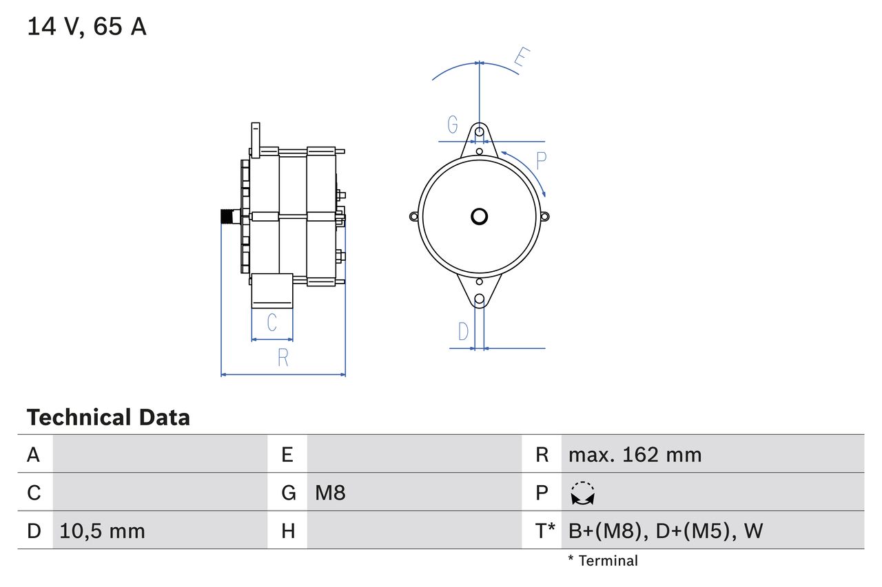 BOSCH 0 986 040 290 Alternator