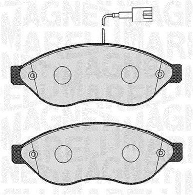 MAGNETI MARELLI 363916060189 Brake pad set, disc brake