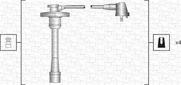 MAGNETI MARELLI 941318111188 Ignition cable kit