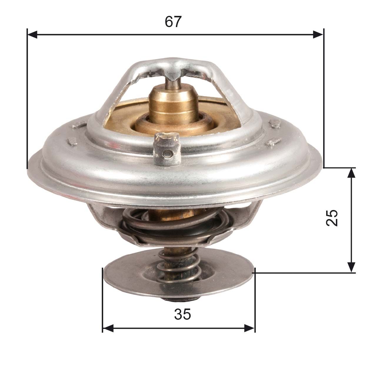 GATES TH14392G1 Thermostat, coolant