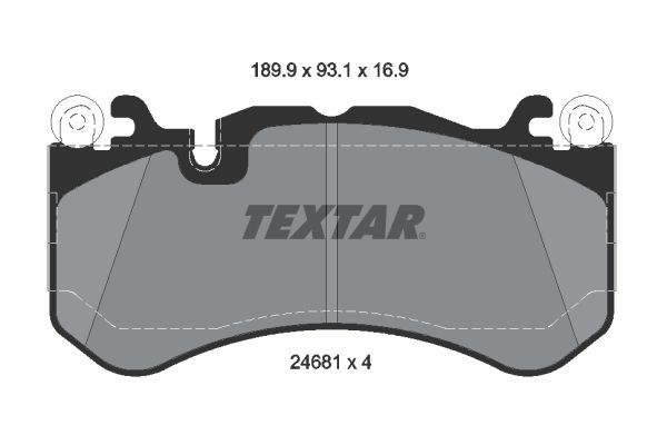 TEXTAR 2468101 Brake pad set, disc brake