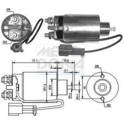 Solenoid Switch, starter